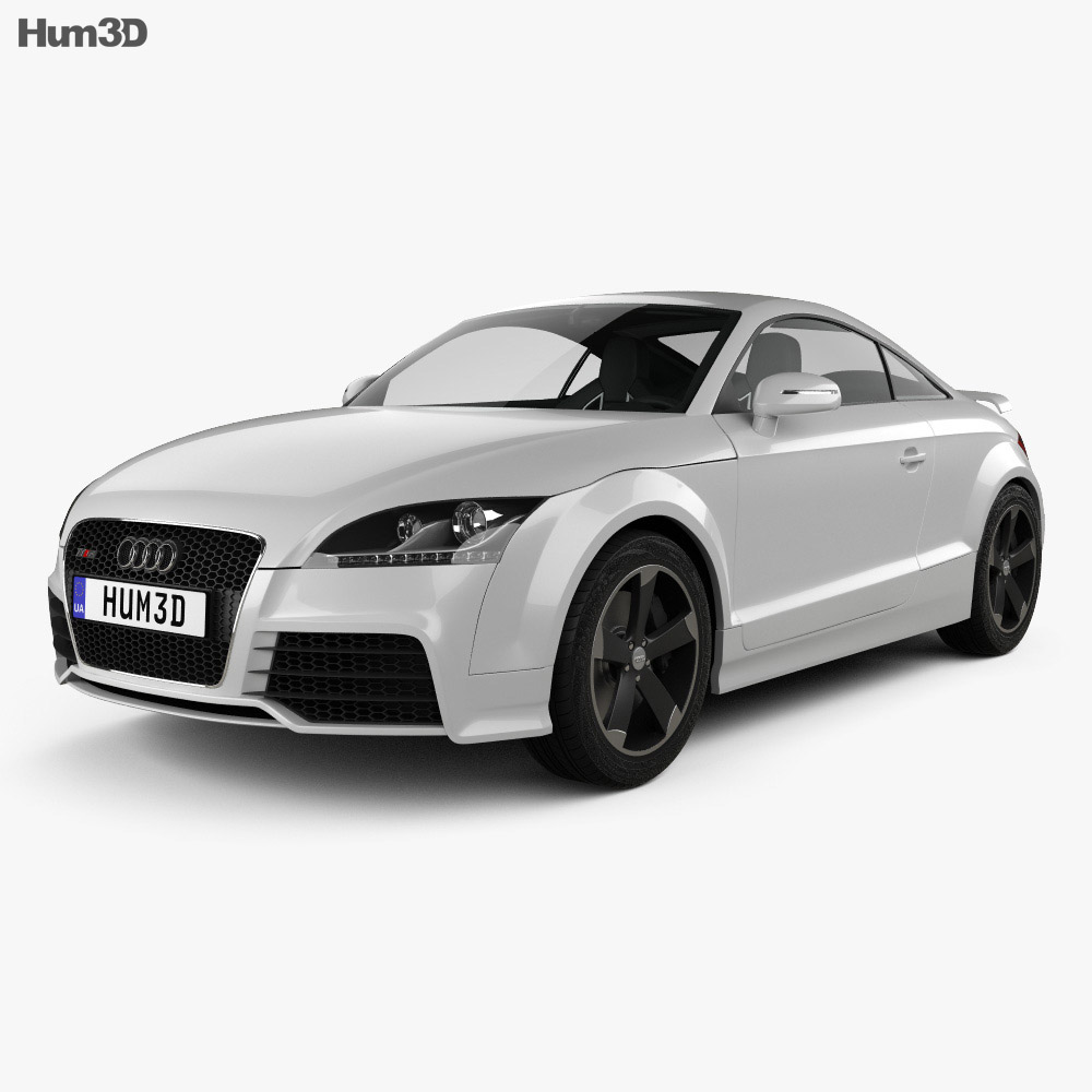 Audi TT RS Coupe з детальним інтер'єром 2013 3D модель