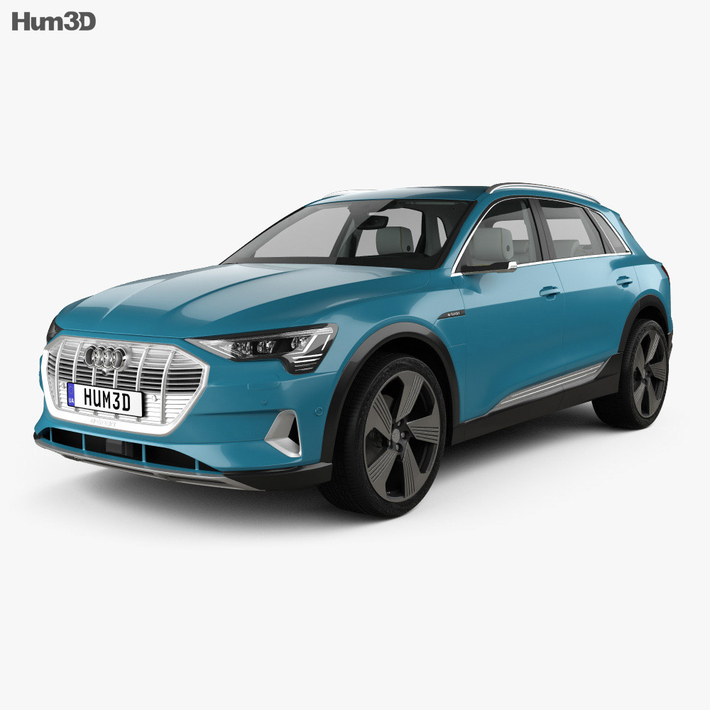 Audi e-tron mit Innenraum 2019 3D-Modell