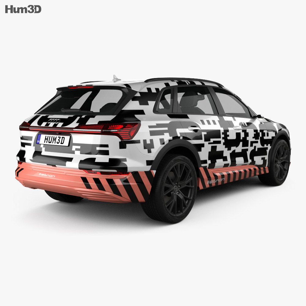 Audi e-tron Prototype 2021 3d model back view