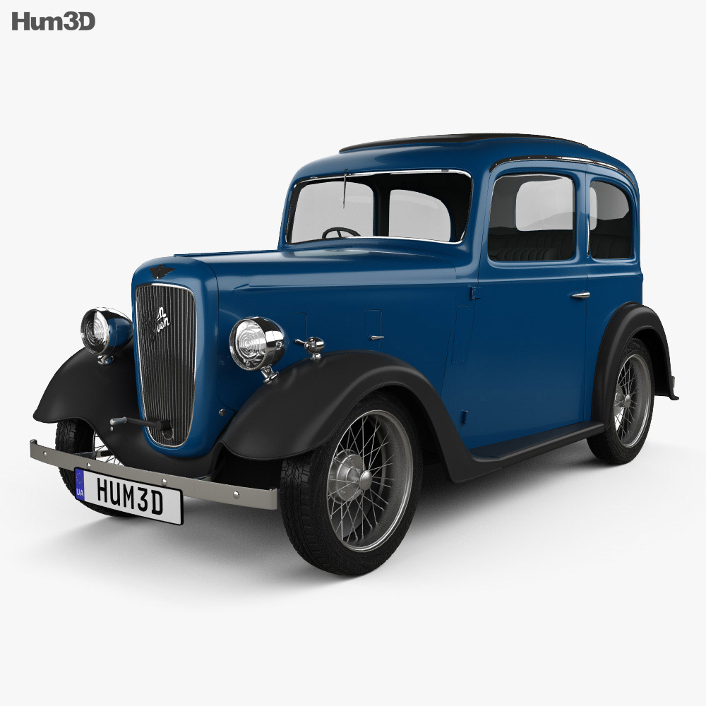 Austin 7 Ruby 1934 3d model