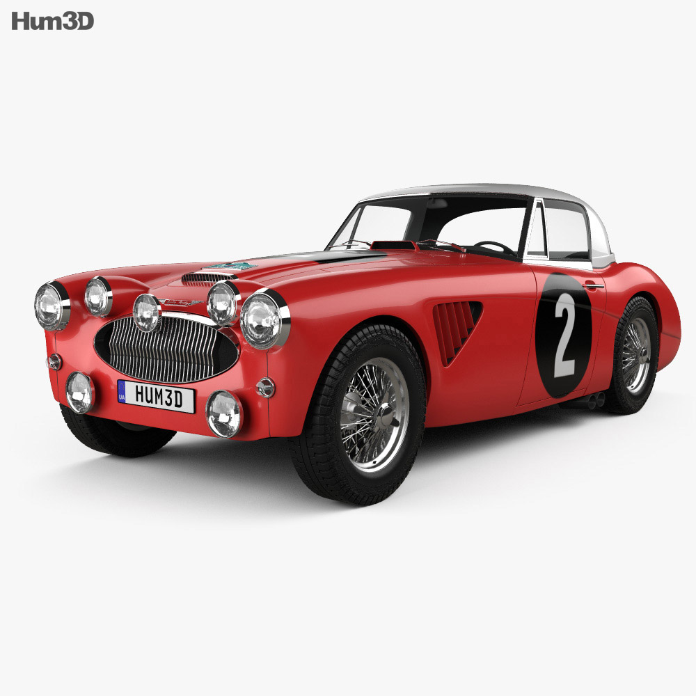 Austin Healey 3000 Alpine Rally 1962 3d model