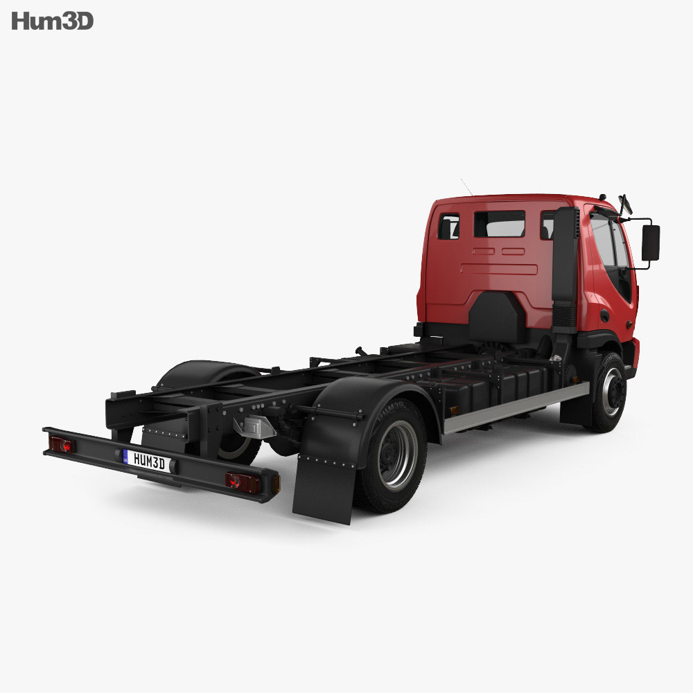 Avia D75 Chassis Truck 2021 3d model back view