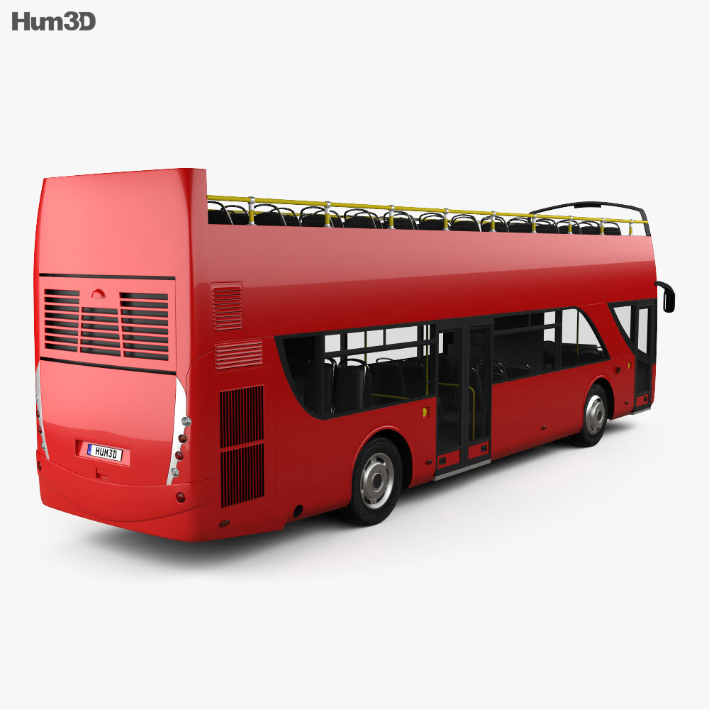 Ayats Bravo I City Double-Decker Bus 2012 3d model back view