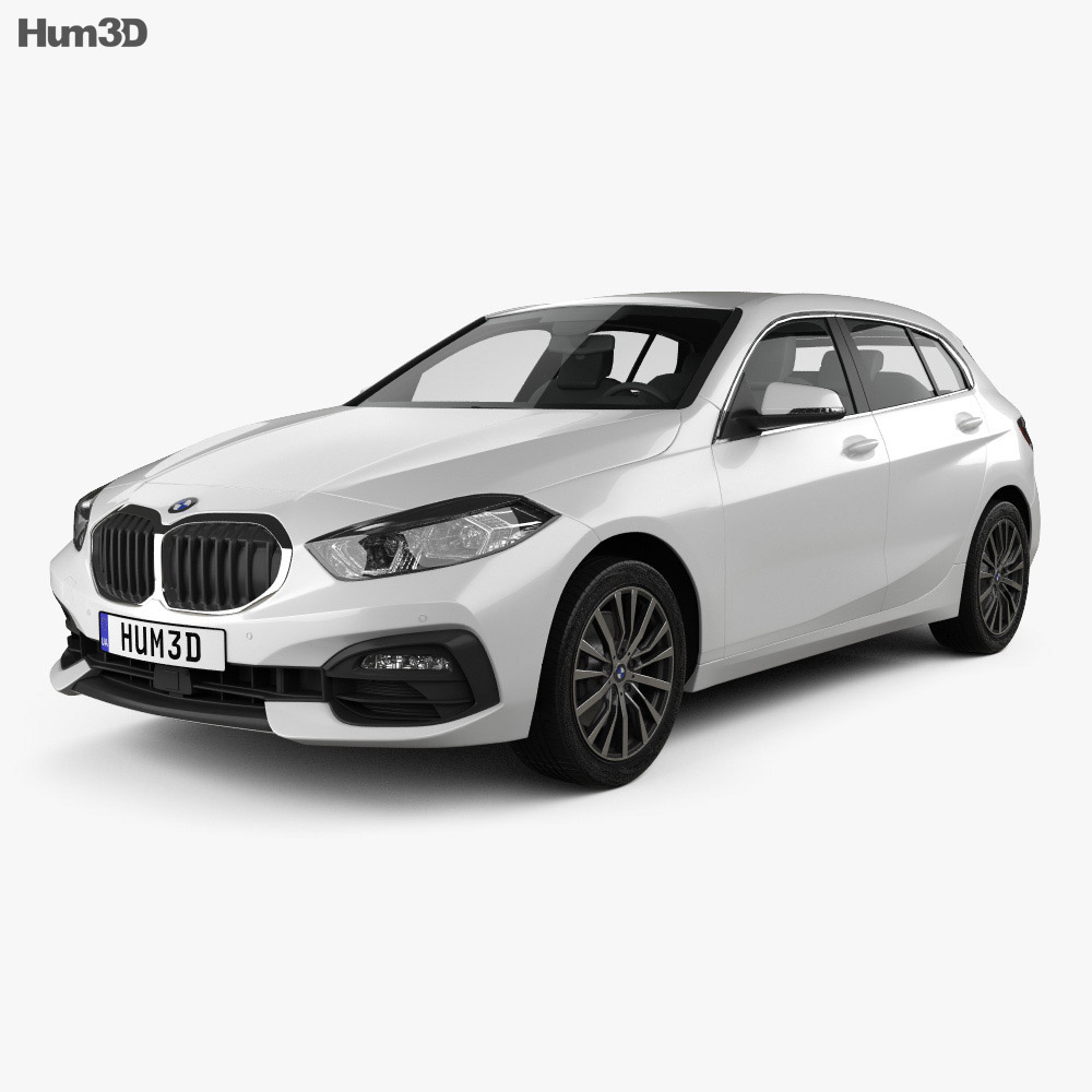 BMW 1-series (F40) Sportline 2019 3D model - Vehicles on Hum3D