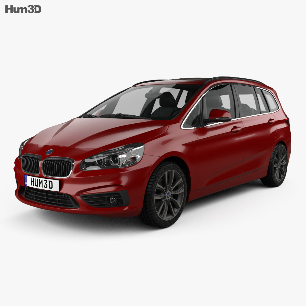 Bmw 2 Series Gran Tourer F46 Sport Line 2015 3d Model