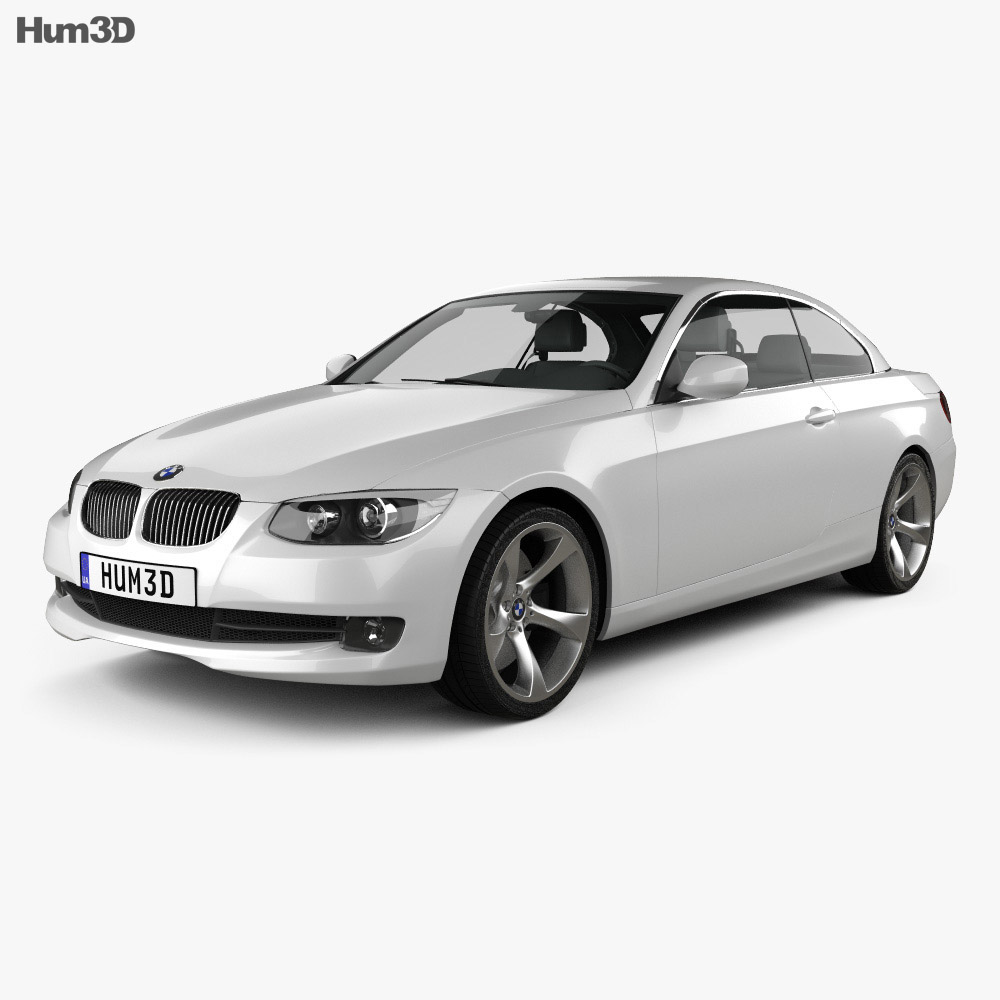 BMW 3 Series convertible with HQ interior 2011 3D model - Hum3D BMW 3 Series convertible with HQ interior 2011 3D model - Hum3D
