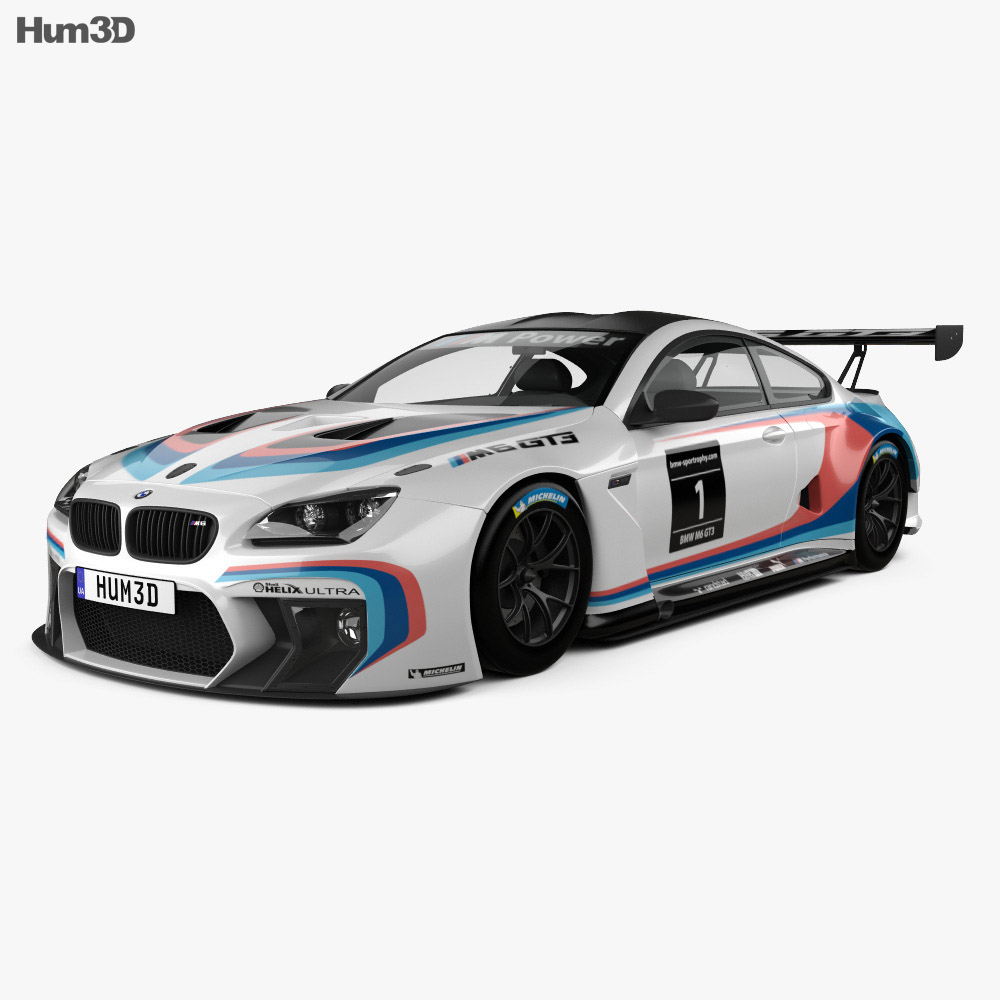 BMW M6 (F13) Coupe GT3 2016 3D model - Vehicles on Hum3D