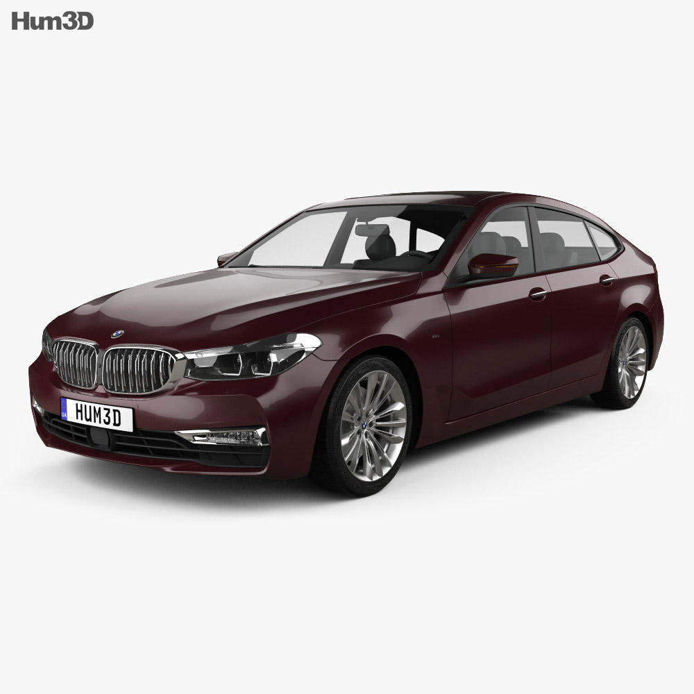 BMW 6 Series (G32) Gran Turismo Luxury Line 2017 3D model - Vehicles on