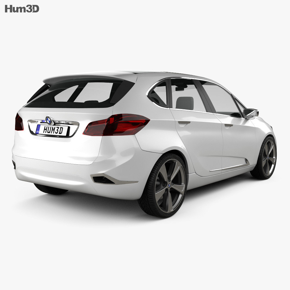 BMW Active Tourer concept 2012 3D model - Hum3D BMW Active Tourer concept 2012 3D model - Hum3D
