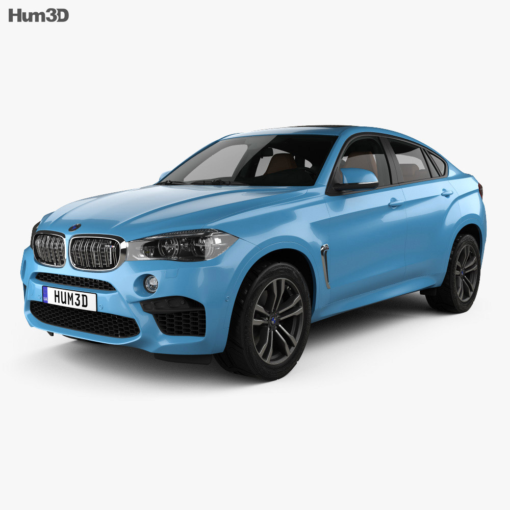 Bmw X6 M With Hq Interior 2015 3d Model