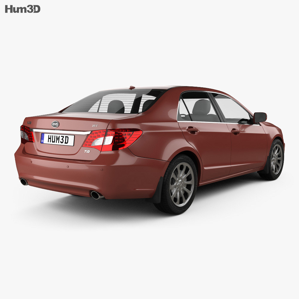 BYD Si Rui 2016 3d model back view