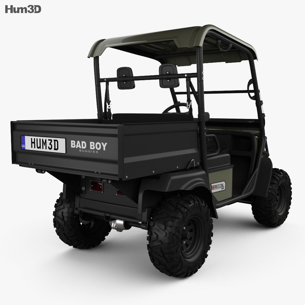 Bad Boy Buggies Recoil iS 4x4 2012 3D 모델  back view