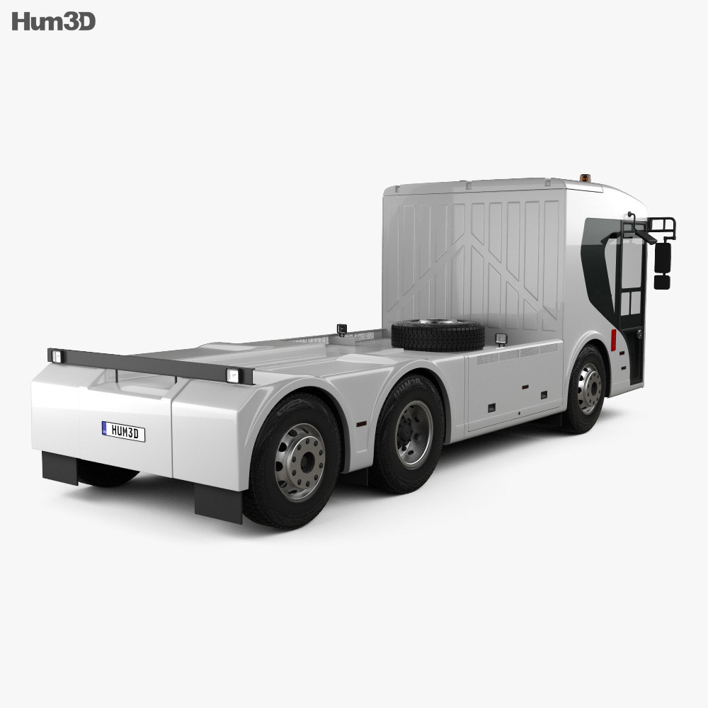 Banke ERCV27 Camion Telaio 2018 Modello 3D vista posteriore