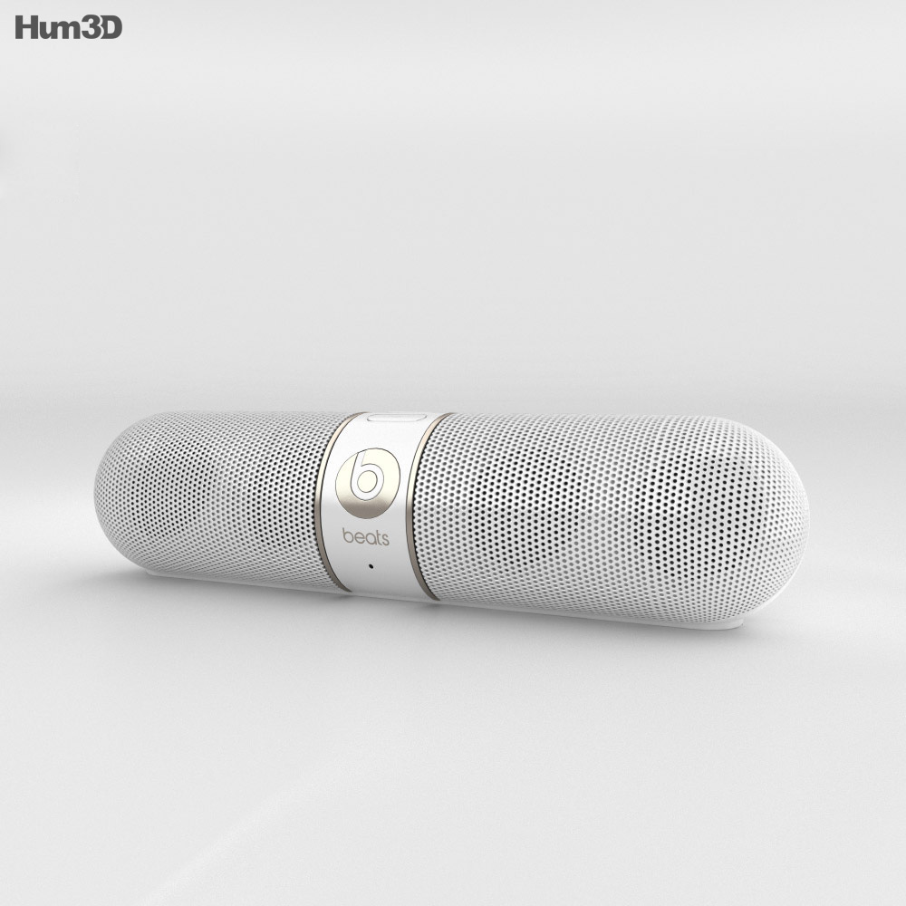 Beats Pill 2.0 无线 音频音箱 Gold 3D模型