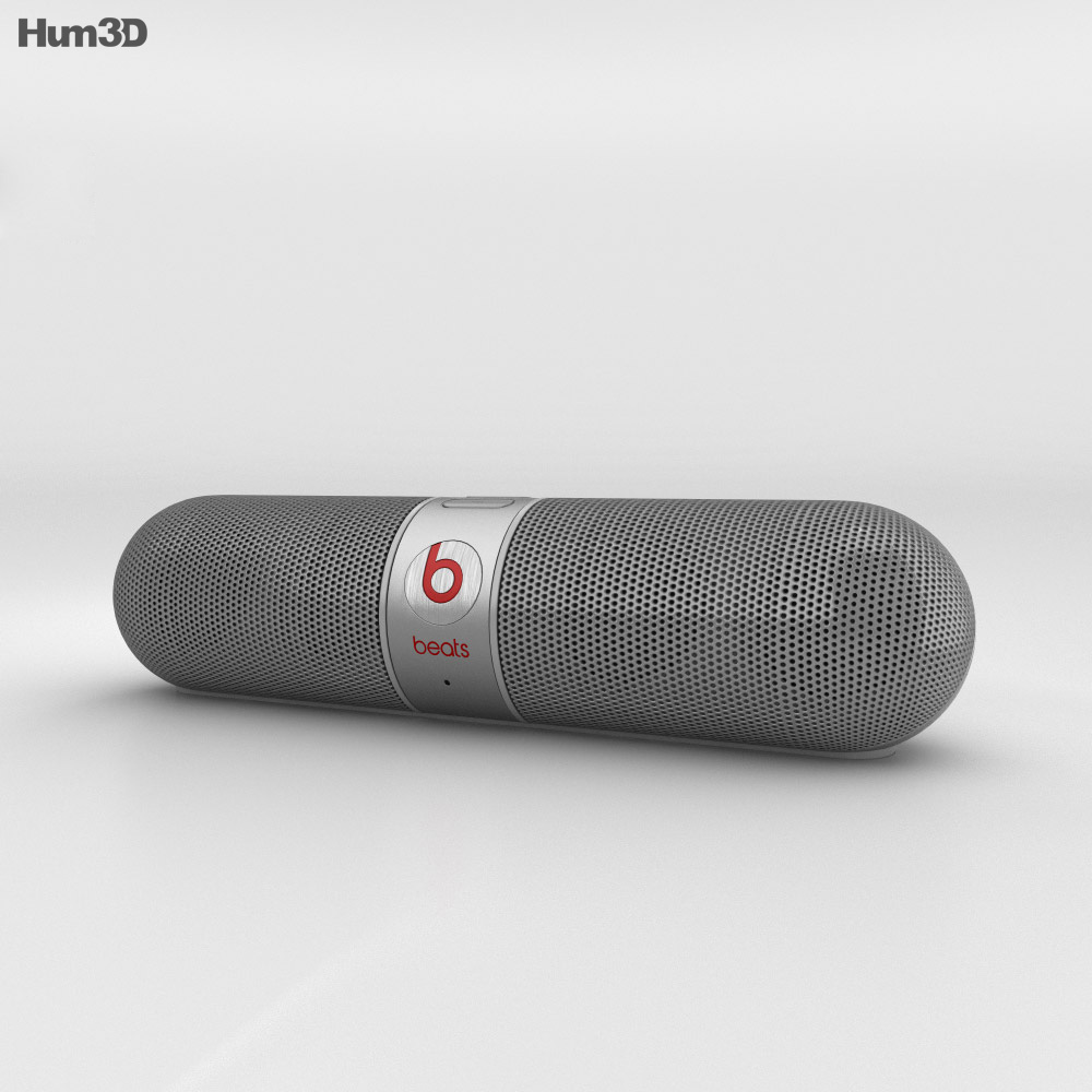 beats pill silver