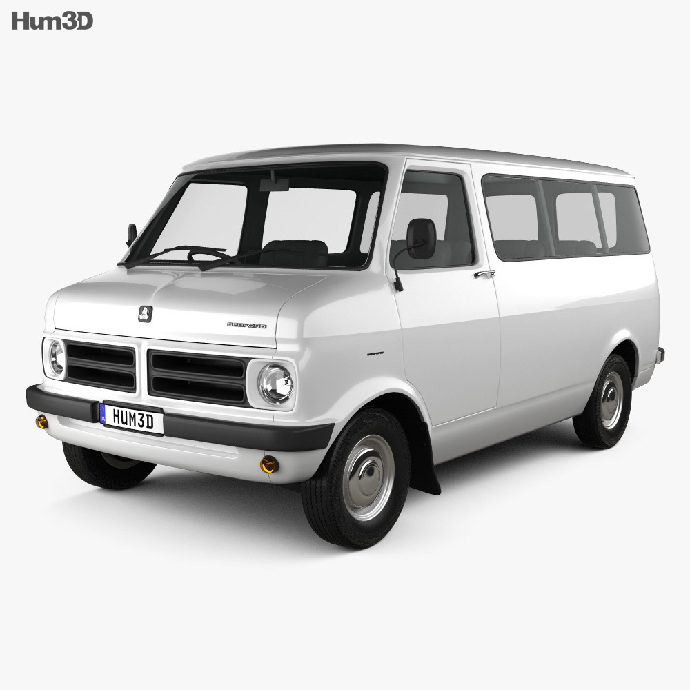 Bedford CF Minibus 1969-1979 3D 모델 