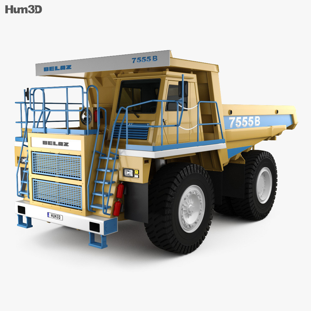 BelAZ 7555B Dump Truck 2016 3d model