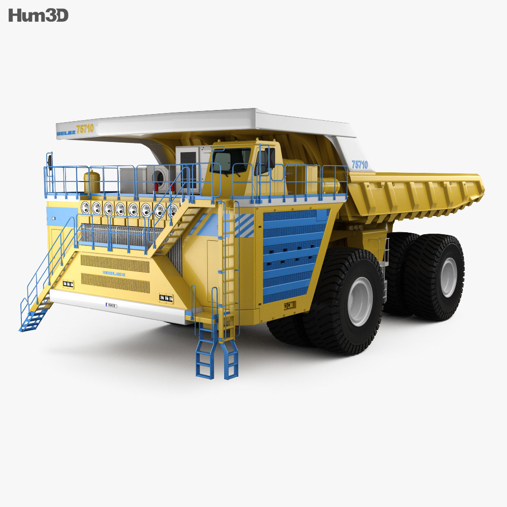 Belaz 75710 Muldenkipper 2013 3d Modell Fahrzeuge On Hum3d