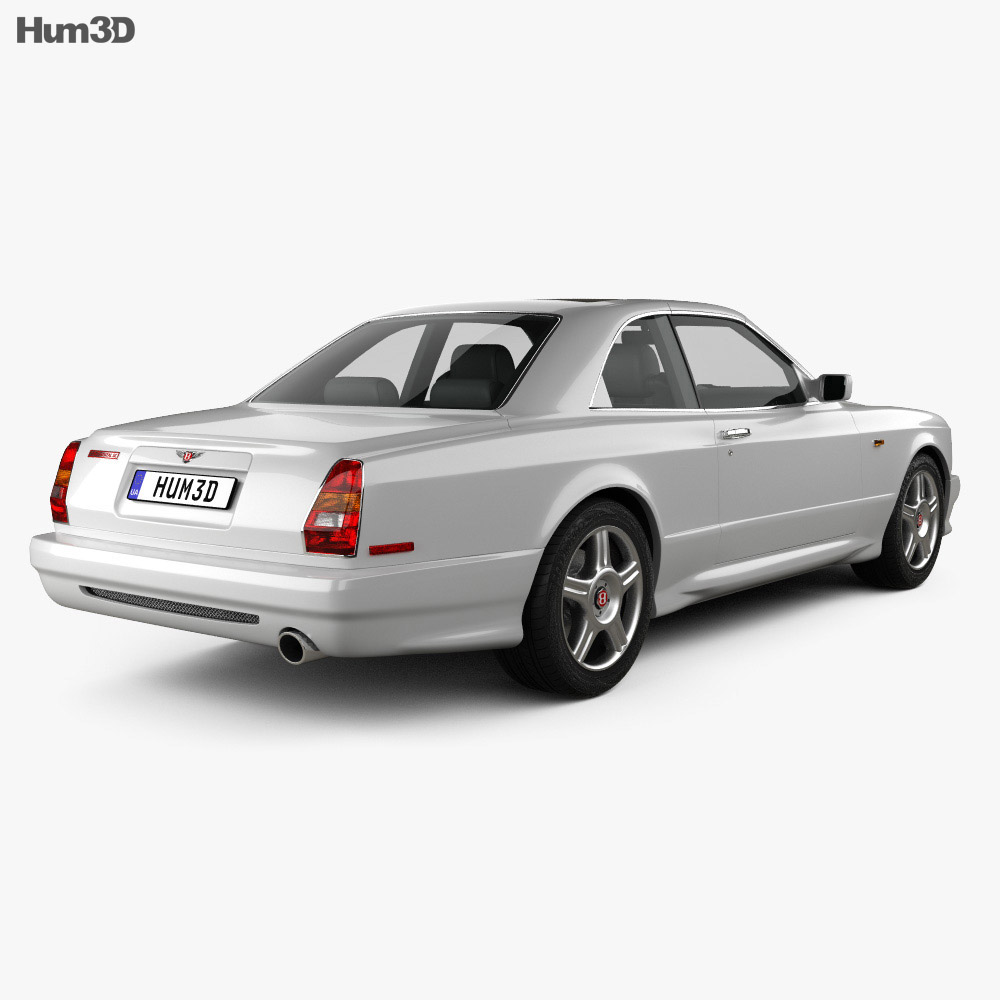 Bentley Continental SC 1999 3D模型 后视图