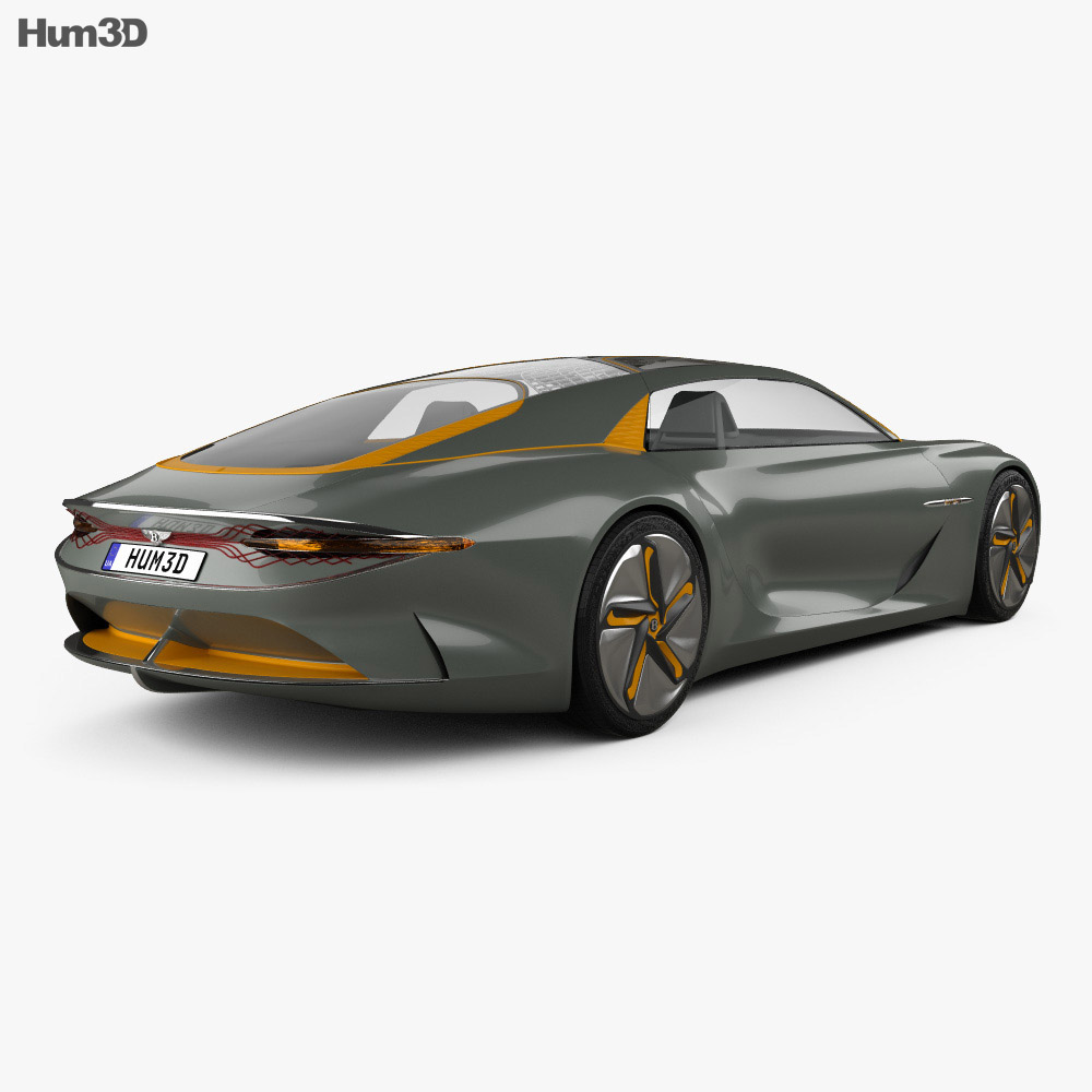 Bentley EXP 100 2020 3D 모델  back view