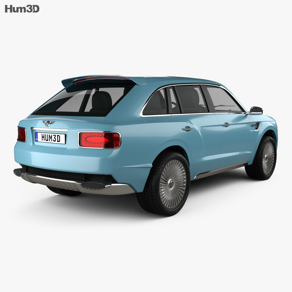 Bentley EXP 9 F 2015 3D模型 后视图