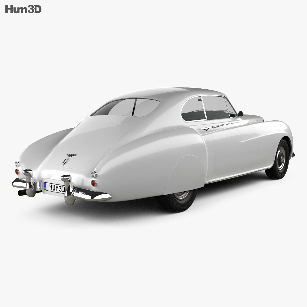 Bentley R-Type Continental 1952 3d model back view
