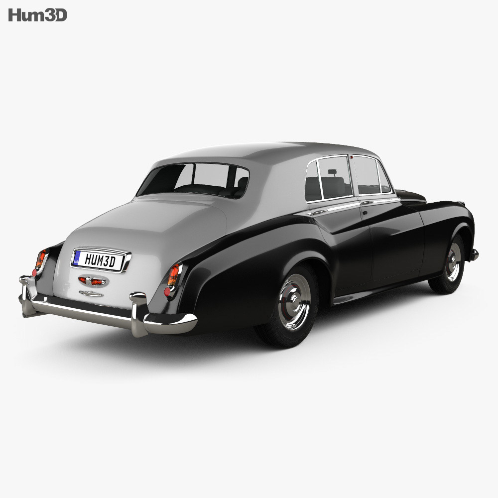 Bentley S1 1955 3D模型 后视图
