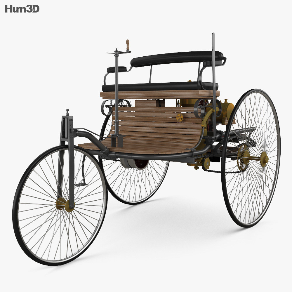 Benz Patent-Motorwagen 1885 3d model