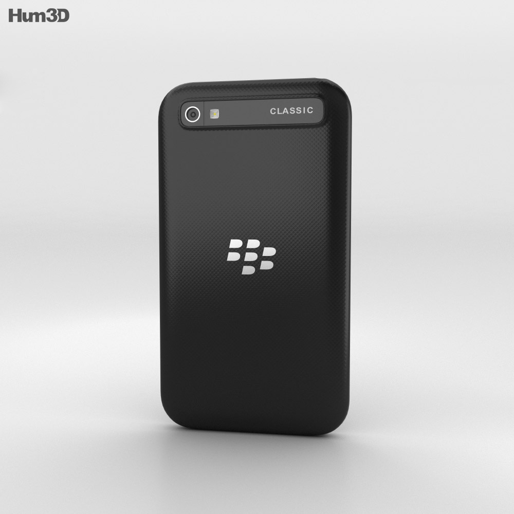 BlackBerry Classic Nero Modello 3D