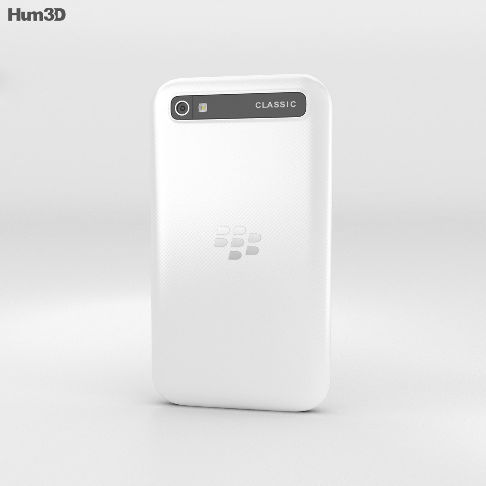 BlackBerry Classic White 3d model
