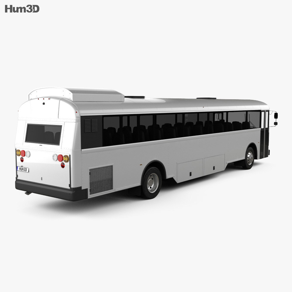 Blue Bird T3 RE L5 bus 2016 3d model back view
