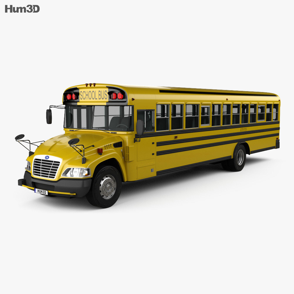 Blue Bird Vision Schulbus 2014 3D-Modell