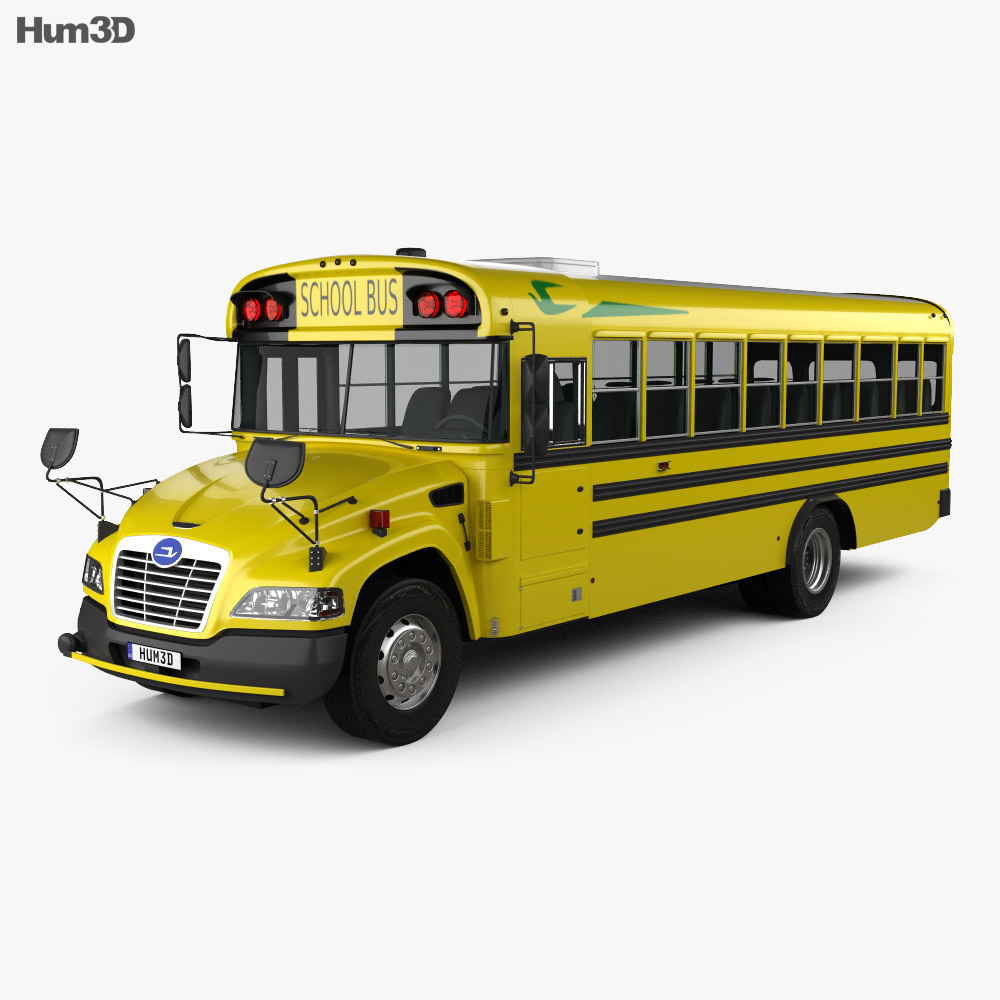 Blue Bird Vision School Bus L3 2015 3d model
