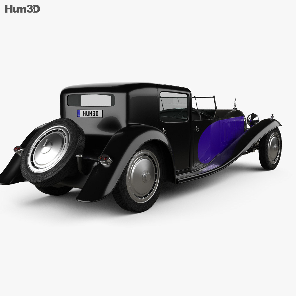 Bugatti Royale (Type 41) 1927 3d model back view