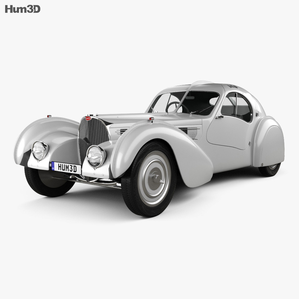 Bugatti Type 57SC Atlantic 1936 3D model  Hum3D