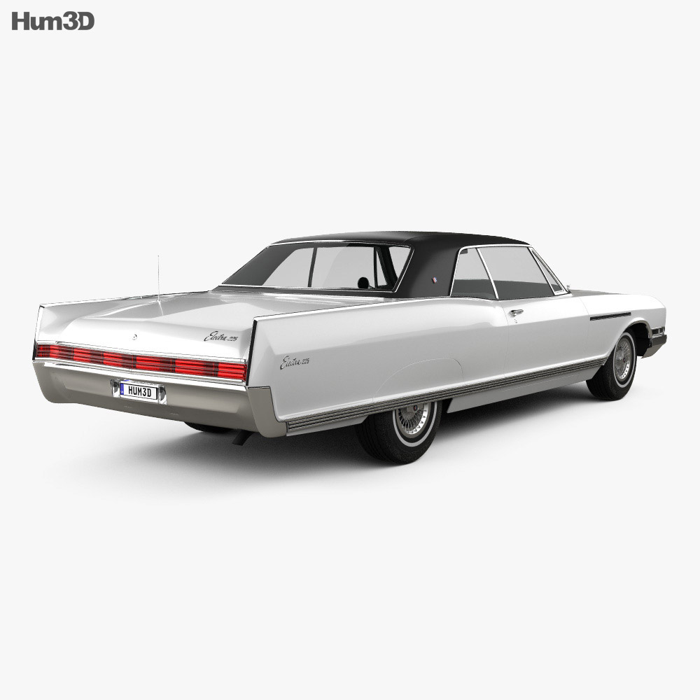 Buick Electra 225 Sport Coupe 1966 3d model back view