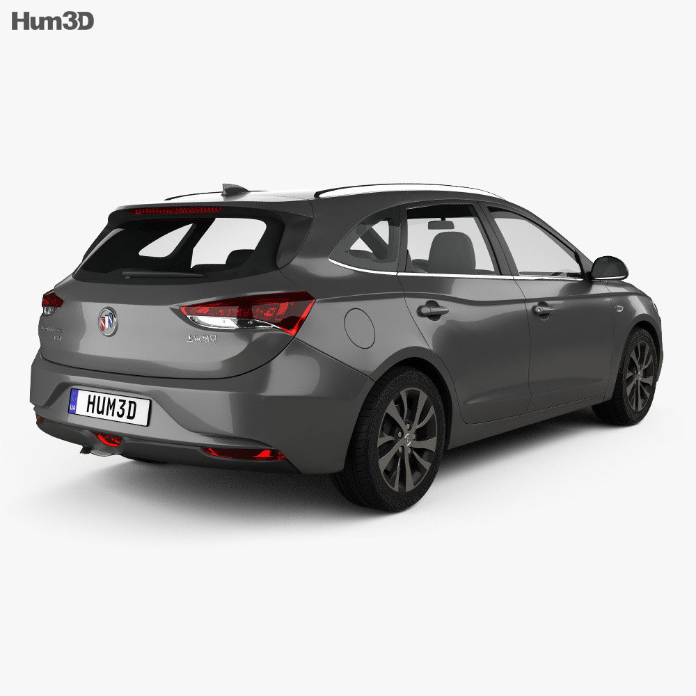 Buick Excelle GX 2020 3d model back view