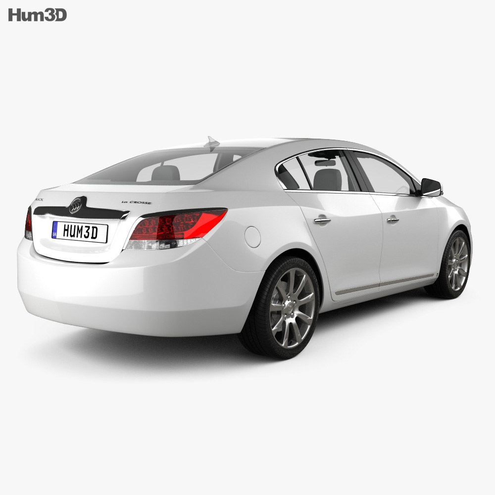 Buick LaCrosse (Alpheon) with HQ interior 2013 3d model back view