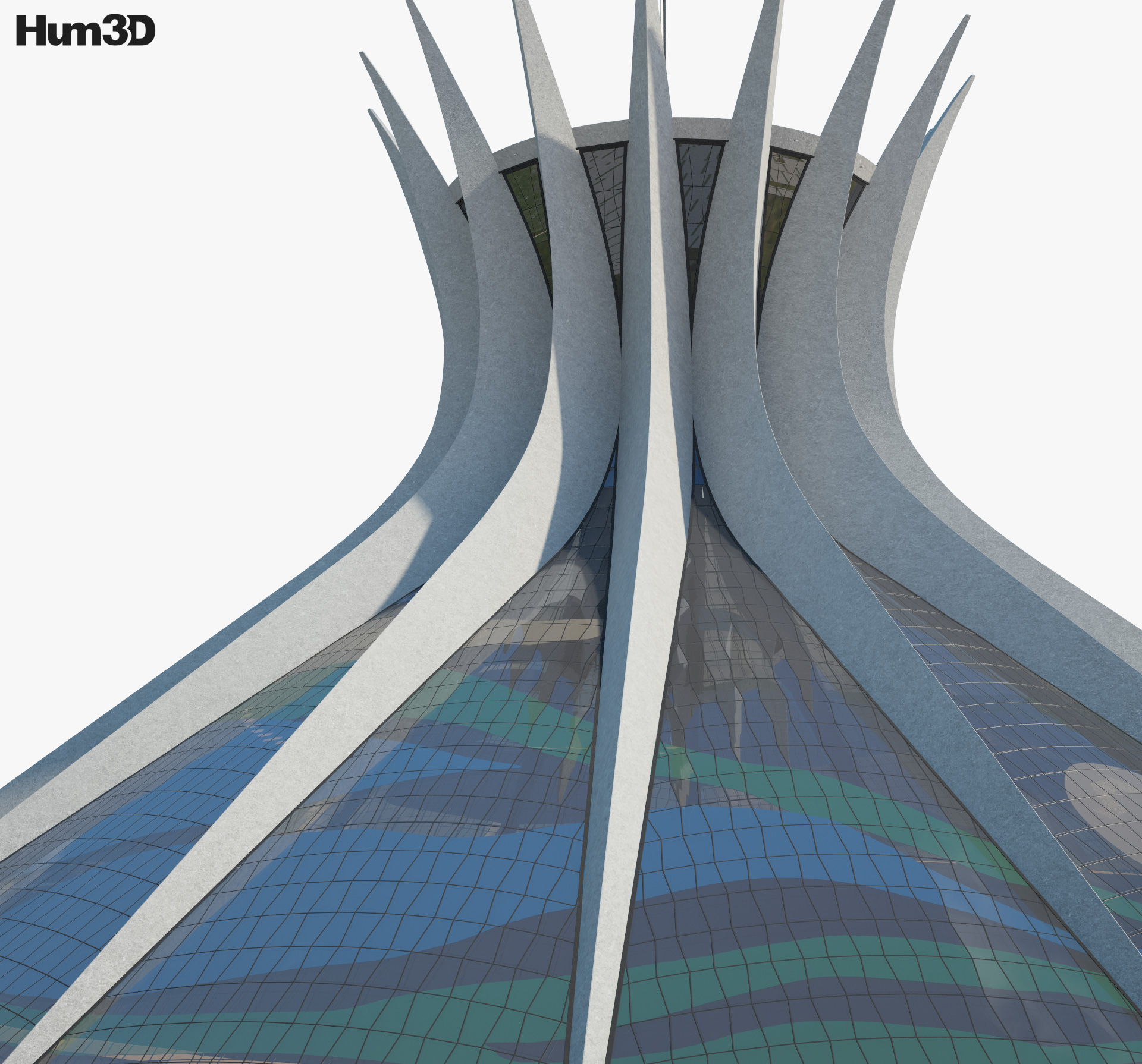Кафедральний собор Бразиліа 3D модель