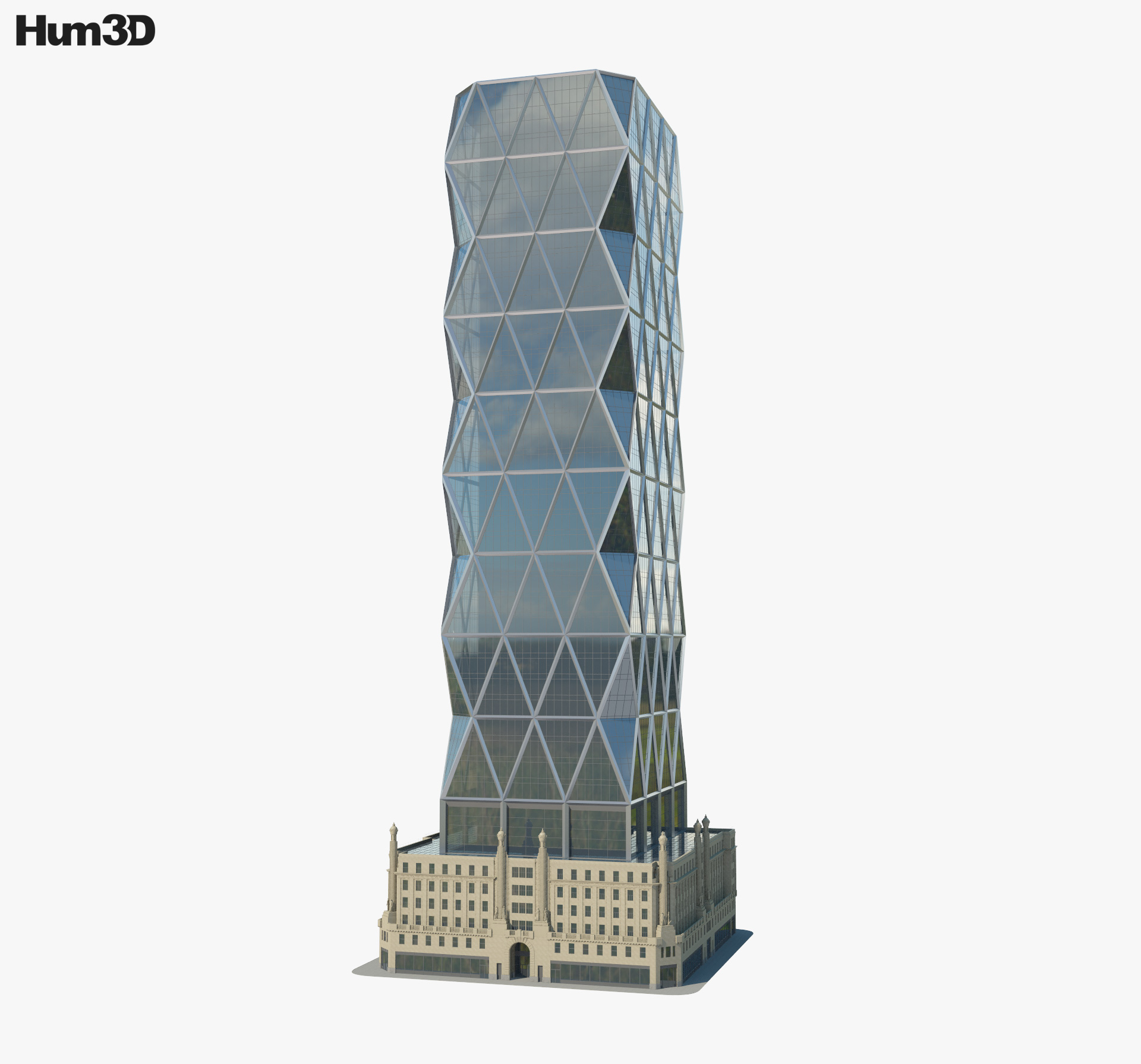 Hearst Tower 3d model