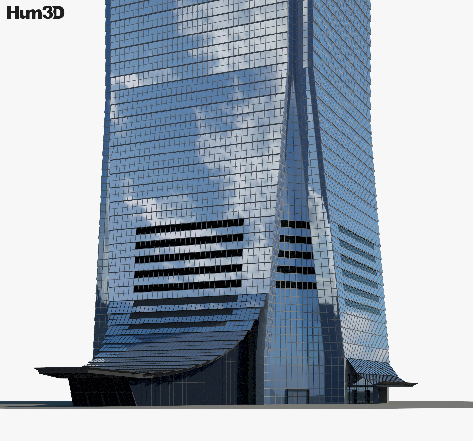 International Commerce Centre 3D model - Architecture on Hum3D