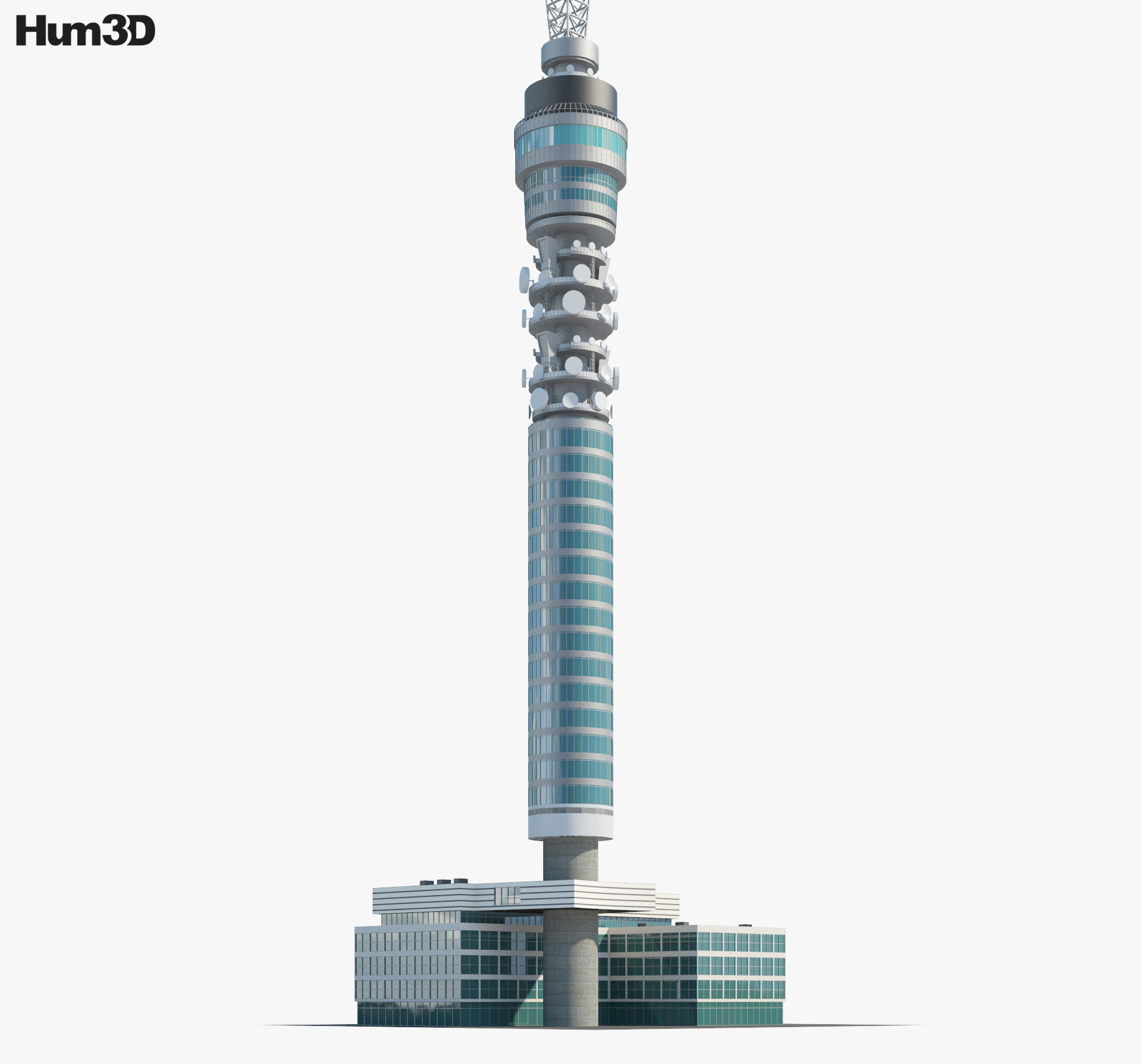 BT Tower 3d model