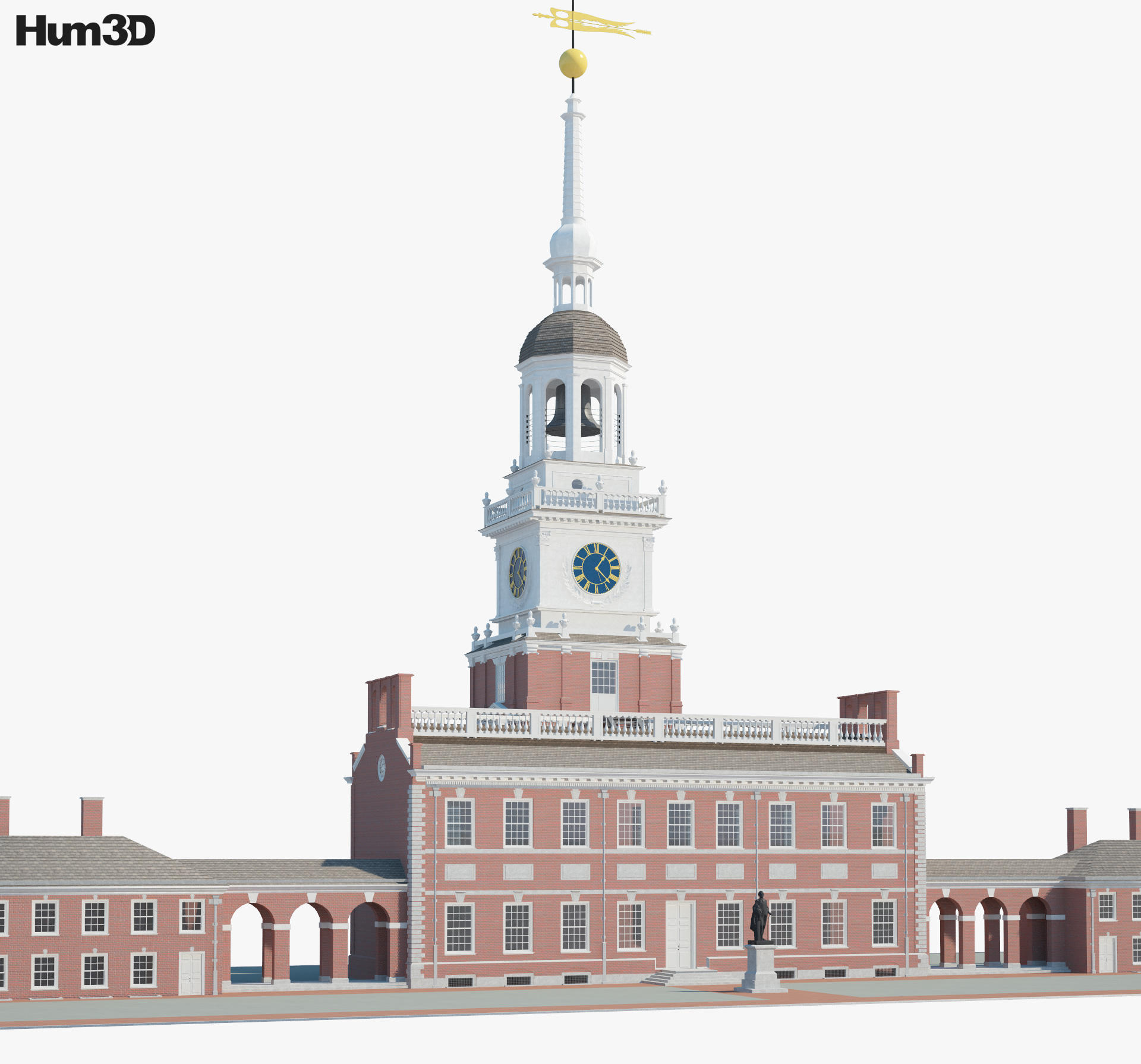 Independence Hall 3d model