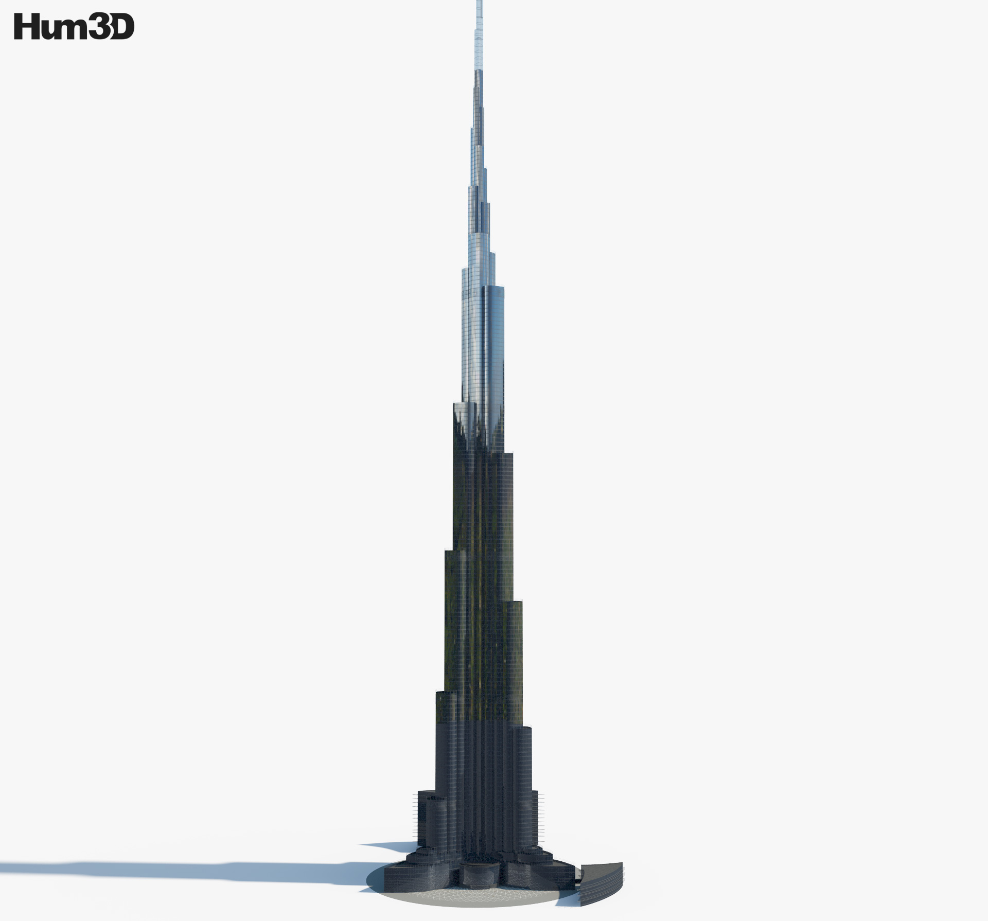 Burj Khalifa 3d Model Architecture On Hum3d | Free Nude Porn Photos