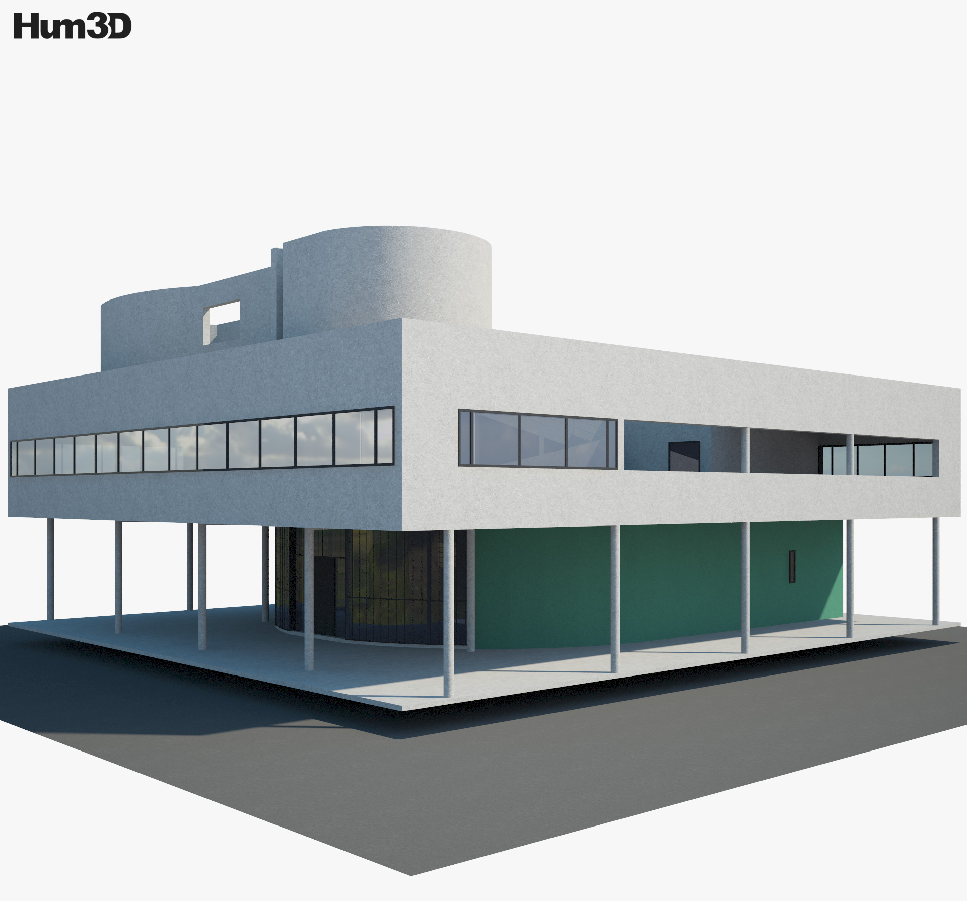 Villa Savoye Modelo 3D