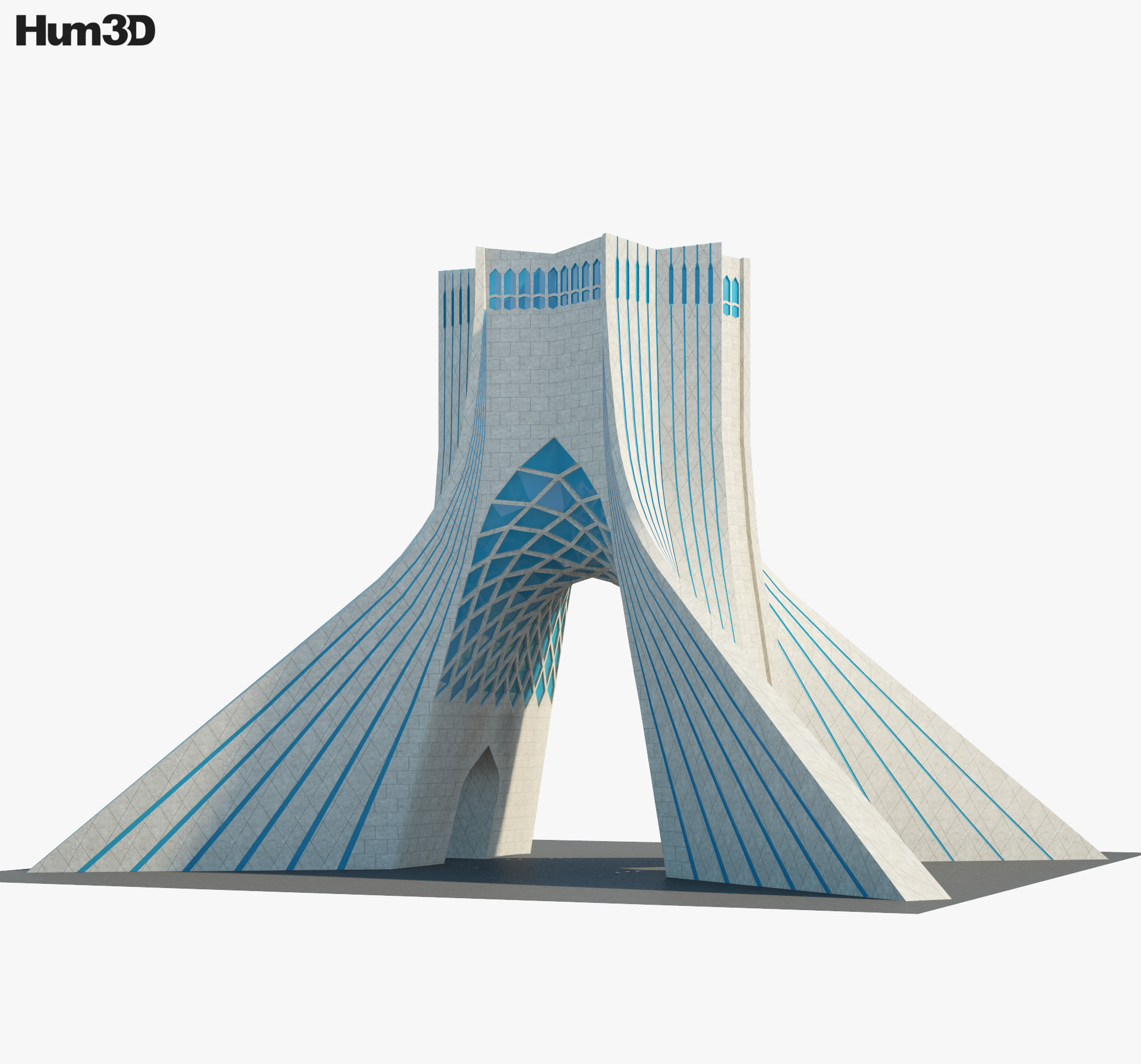 Azadi Tower 3d model
