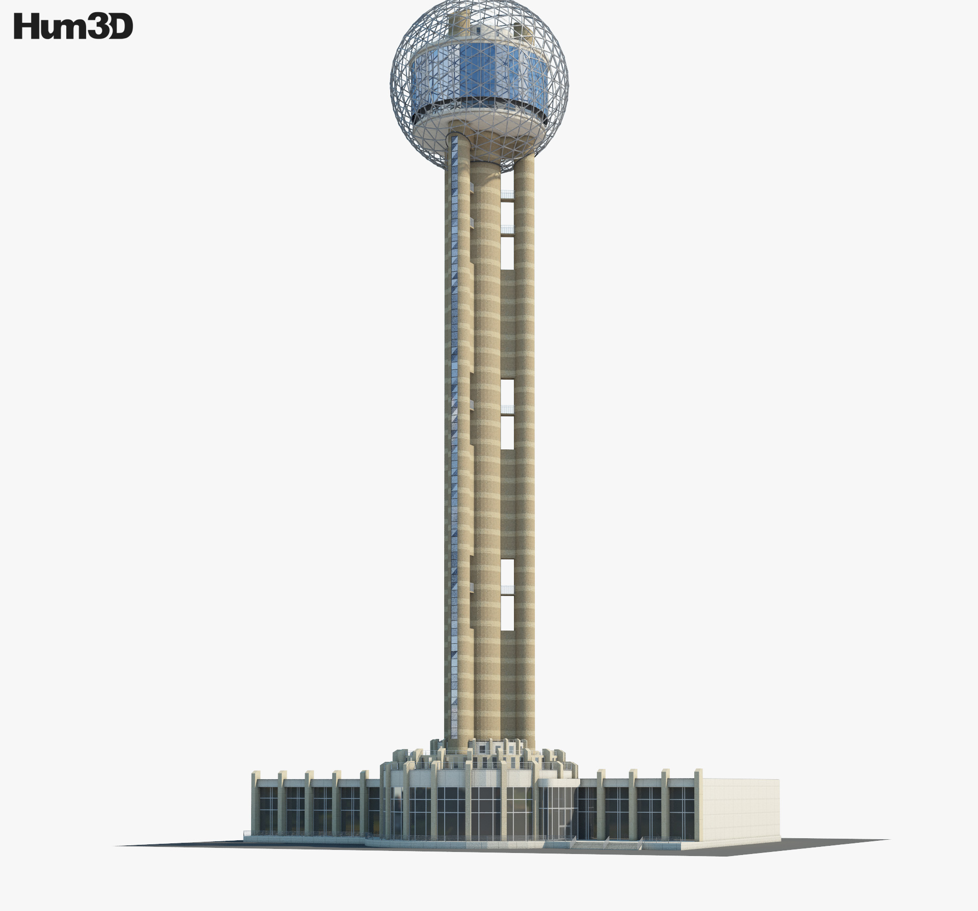 Reunion Tower 3d model
