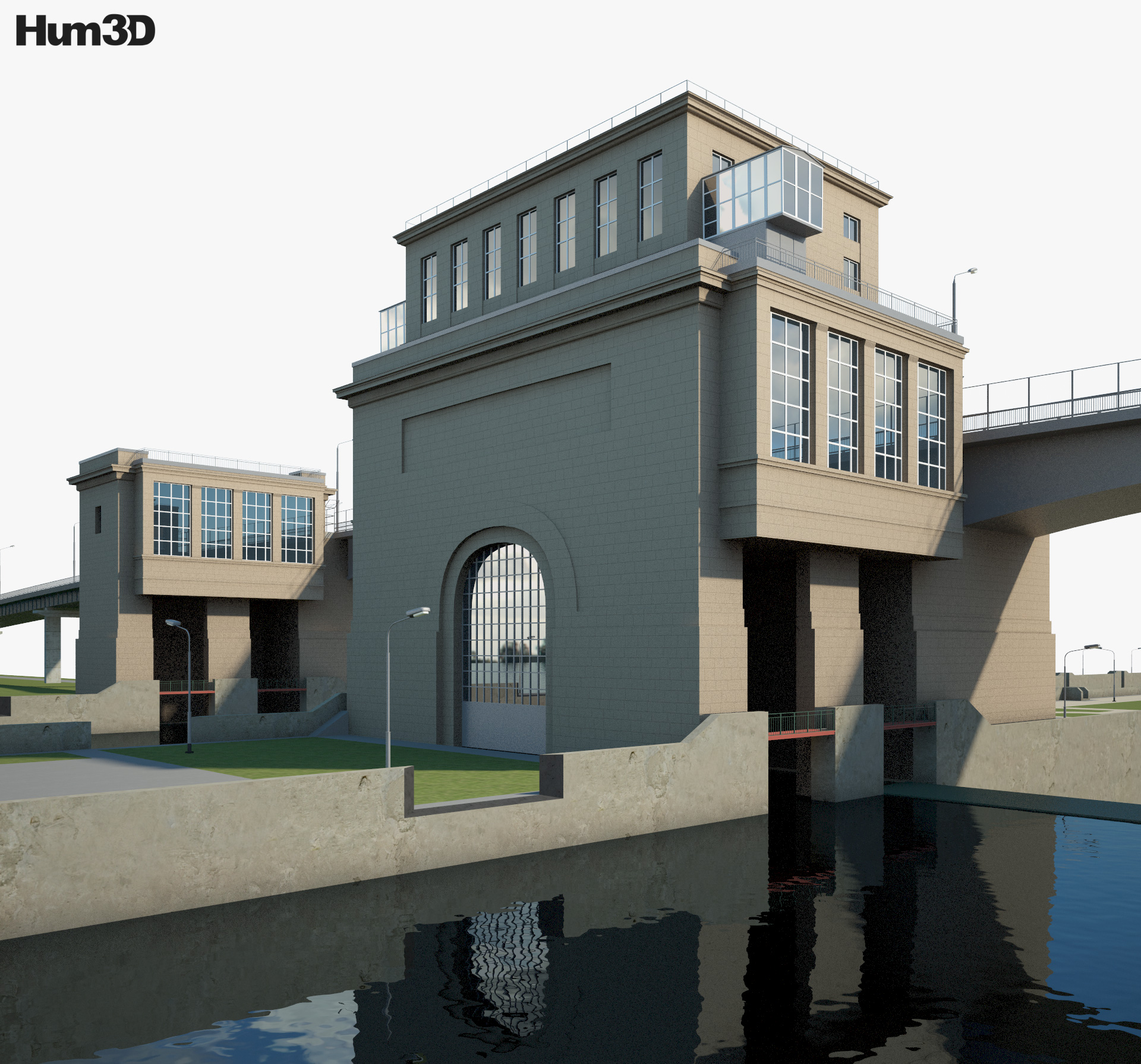 Gateway at Gorodets 3d model