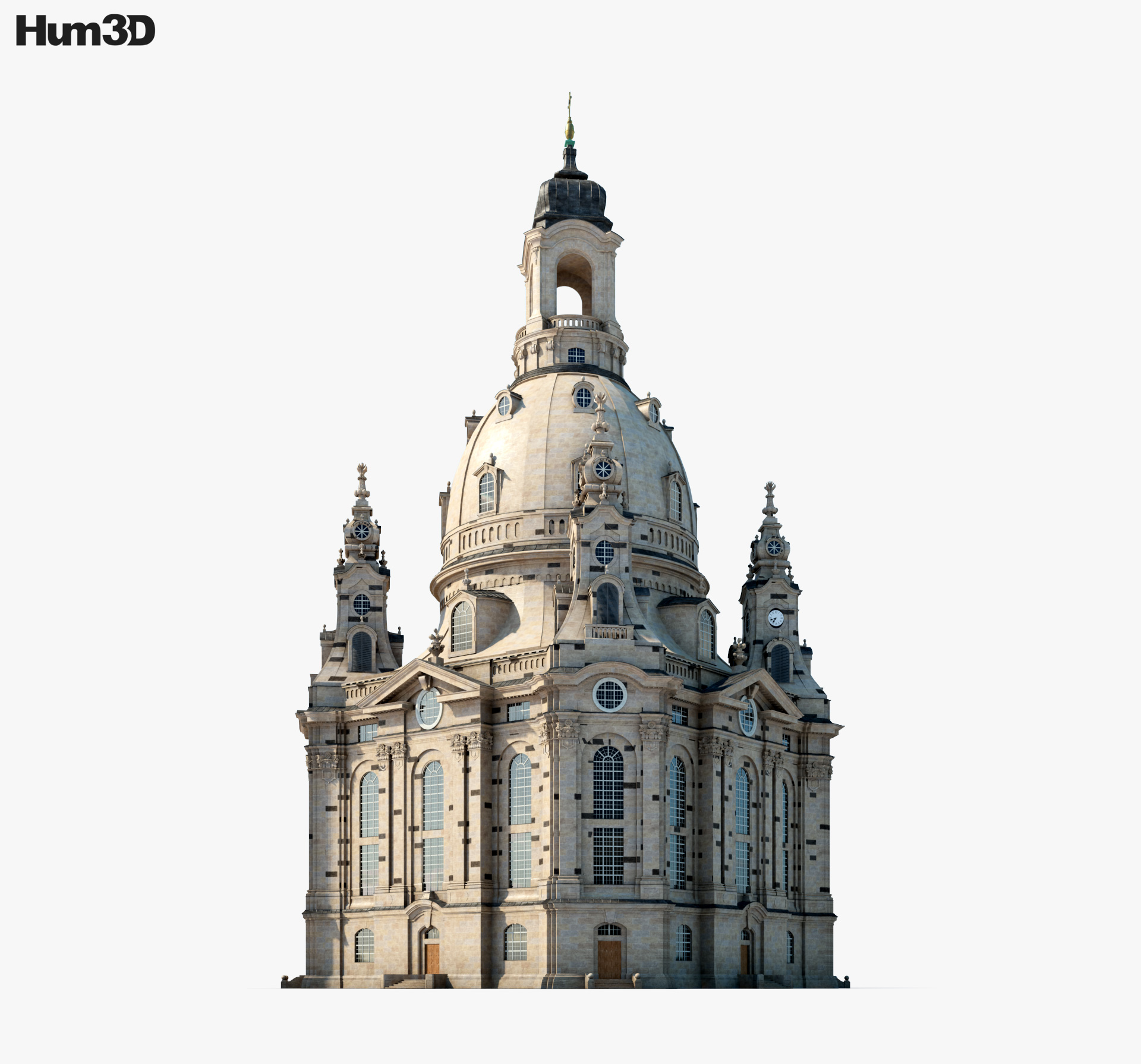 Dresden Frauenkirche 3D model - Architecture on Hum3D