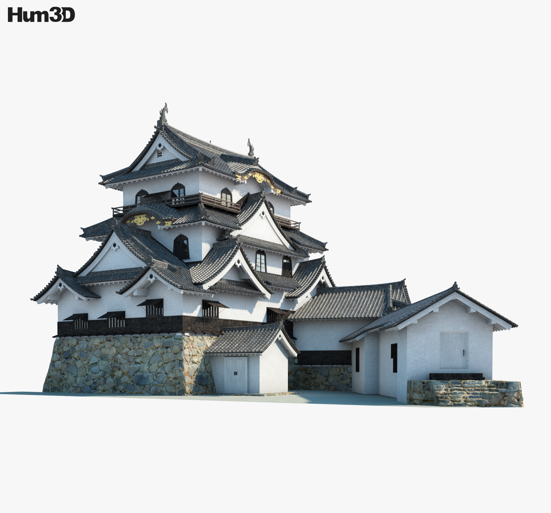 彦根城 3Dモデル